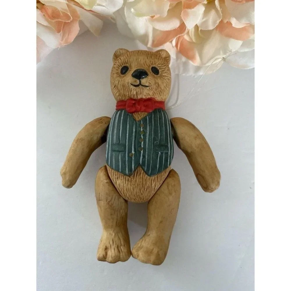 Department 56 Jointed Porcelain‎ Bear 1983 Vintage
